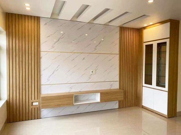 Các mẫu vách tivi phòng khách đẹp
